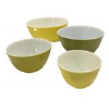 (4) Pc Pyrex Mixing Bowls