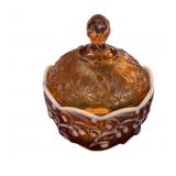 Fenton Amber Candy Dish