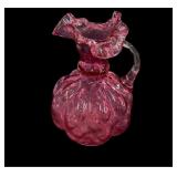 7 " Cranberry Fenton Pitcher