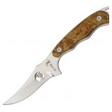 Elk Ridge Burl Wood Fixed Blade Hunting Knife