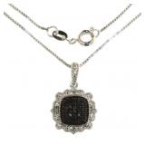 Elegant Black Diamond Designer Necklace