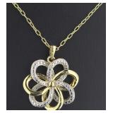 Genuine Diamond Large Designer Pendant