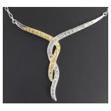 Genuine Yellow Diamond Accent Necklace