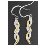 Genuine Yellow Diamond Accent Earrings