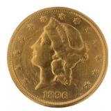 1896-S Liberty Head $20.00 Gold Double Eagle