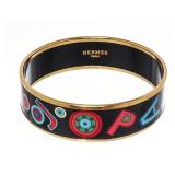 Hermes Multicolor Paris 24 Faubourg Enamel Bangle