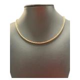 14kt Gold Rope Twist 19.5" Necklace *HEAVY