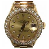 18kt Gold Rolex Oyster Perpetual Lady President