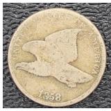 1858 Flying Eagle Copper Cent *Last Year