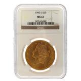 1900-S MS61 Liberty Head $20.00 Gold Double Eagle