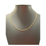 14kt Gold 20" Figaro Link Italian Necklace