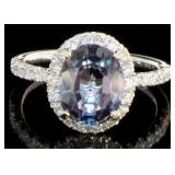 14k Gold 4.50 ct Alexandrite & Diamond Ring