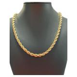 10kt Gold XL 20" Gold Rope Necklace