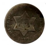 1853 Silver Three Cent Piece