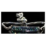 Abalone Bar Fashion Bolo Bracelet