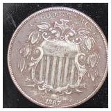 1867 Shield Nickel