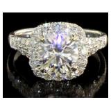 14kt Gold 2.69 ct Round Lab Diamond Ring