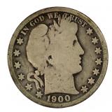 1900-O Barber Silver Half Dollar