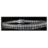 14k Gold Brilliant 7.50 ct Diamond Tennis Bracelet