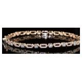 10kt Rose Gold Brilliant Diamond Cuff Bracelet