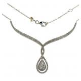 14kt Gold Elegant 1.00 ct Diamond Evening Necklace