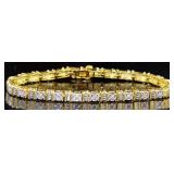 Rolex Style 1/4 ct Diamond Tennis Bracelet