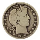 1900 Barber Silver Half Dollar