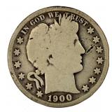 1900-S Barber Silver Half Dollar