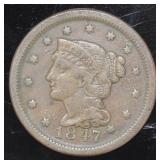 1847 Braided Hair Copper Large Cent