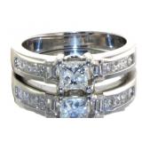 14kt Gold Princess Cut 1.00 ct Diamond Ring