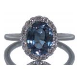 14k Gold 2.91 ct Alexandrite & Diamond Ring