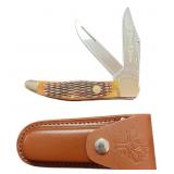 German Tree Brand Boker Brown Bone Hunter W Sheath