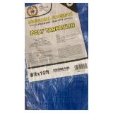 (2) 8 x 10 Poly Tarpaulin