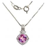 Swarovski Pink Crystal Fashion Necklace