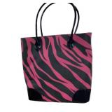 IMAN Zebra Magenta & Black Purse