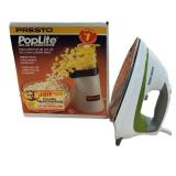 Presto Popcorn Popper & Black & Decker Iron