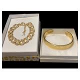 (2) Beautiful Goldtone Bracelets