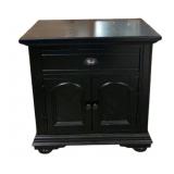 Floor Model Black Night Stand-Scratches