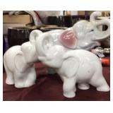 (3) PCS Glass Elephant Set