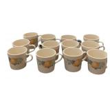 (12) Fruit Design Corning Coffee Cups