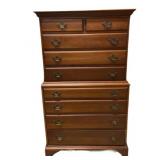 Estate Davis Cabinet Cherry Chest on Chest