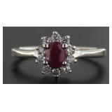 Genuine Ruby Dinner Ring