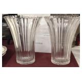 (2) PCS Estate Glass Vases