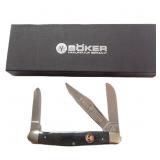 German Tree Brand Boker Gray Smooth Bone Stockman