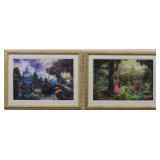 Cinderella Sleeping Beauty Giclee Thomas Kinkade