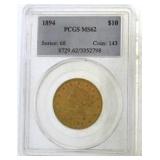 1894 MS62 Liberty Head $10 Gold Eagle