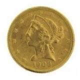 1906-D BU  Liberty Head $5 Gold Half Eagle