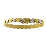 10kt Gold Two Tone Designer Bracelet