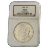 1886 MS65 Morgan Silver Dollar *KEY GEM Grade