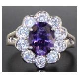 Stunning 4.60 ct Amethyst Designer Ring